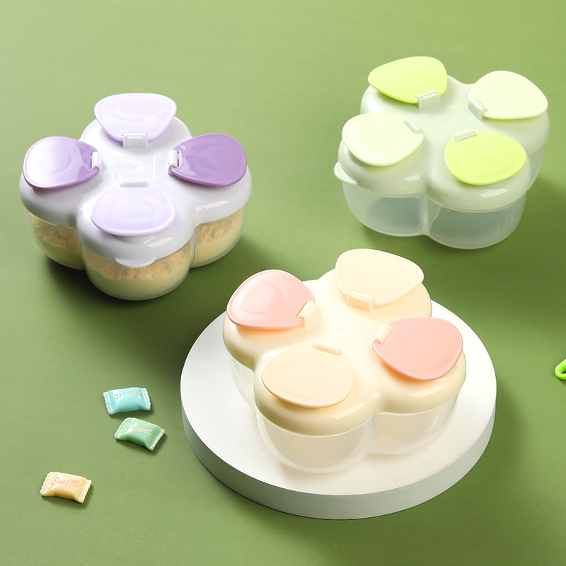 Baby Food Jars With Lids - Recipiente Portátil Clover com 4 Compartimentos
