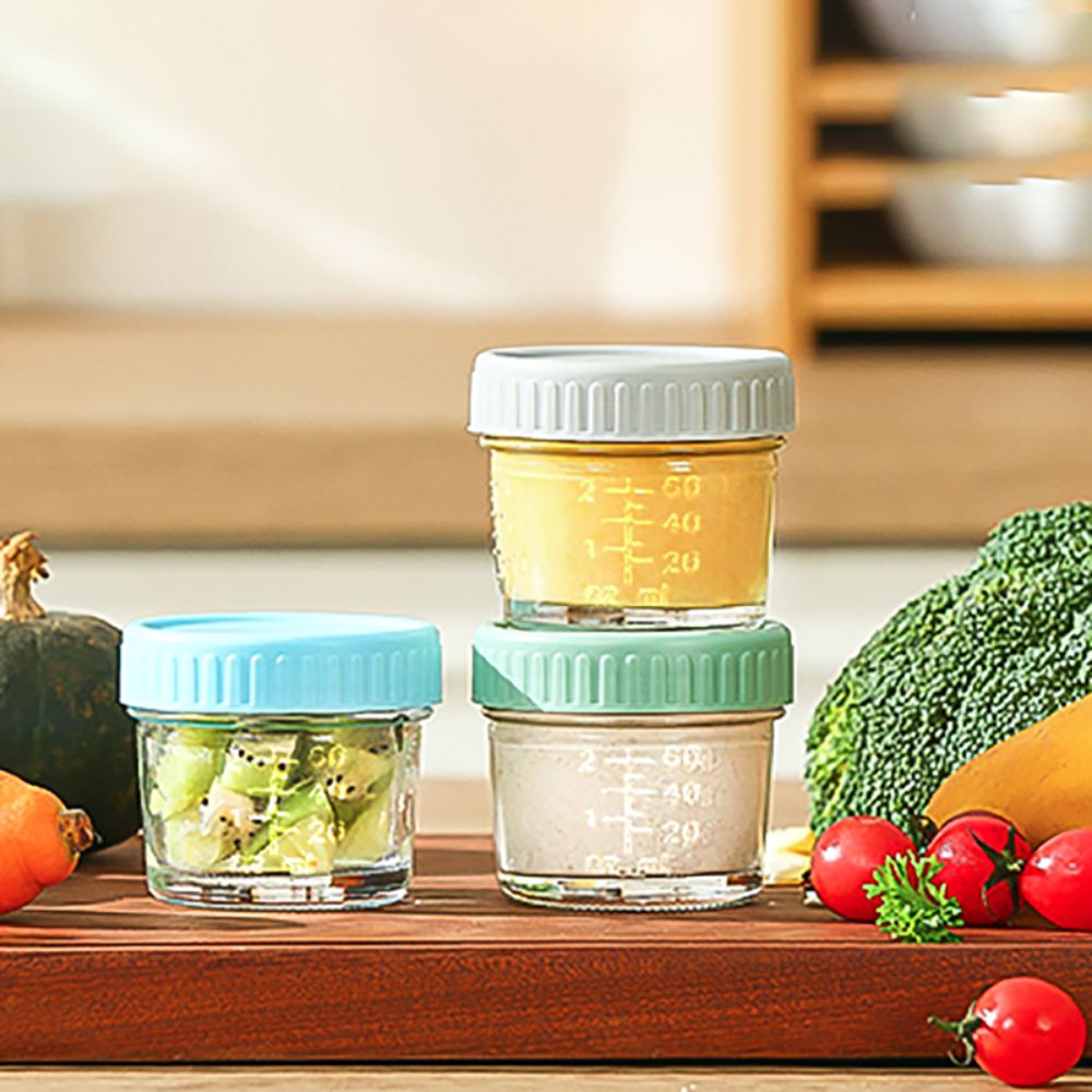 Baby Food Jars With Lids - Frasco de vidro para comida de