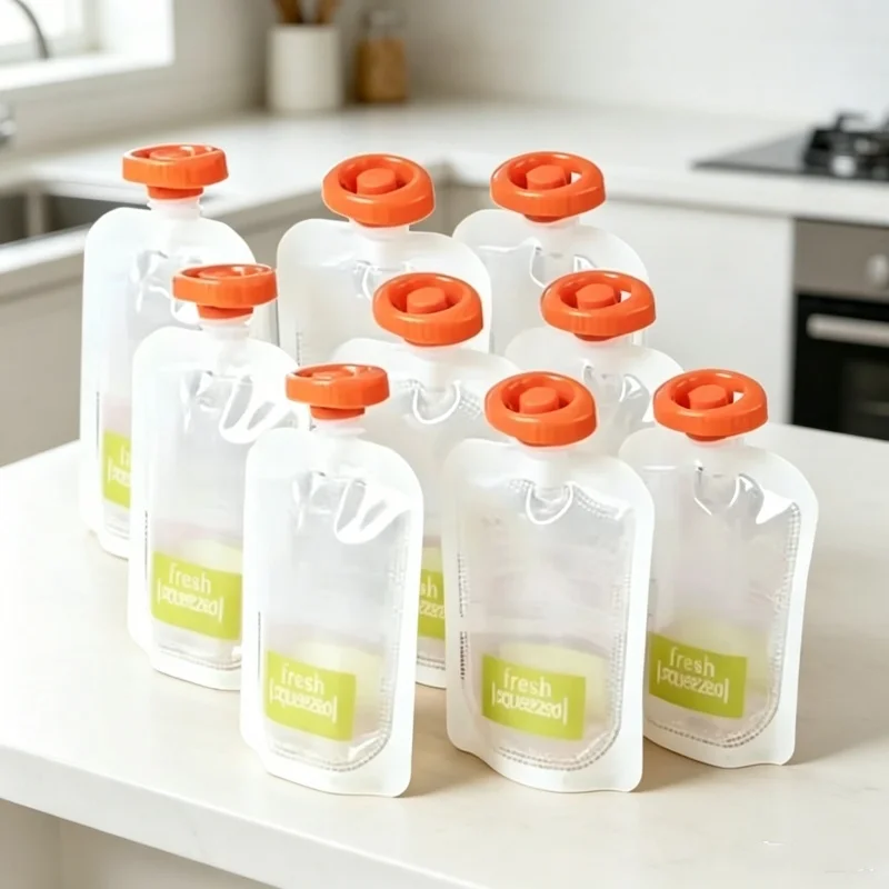 Baby Food Pouches 1 Year Old - Sacos de Alimentação Orgânicos para Bebês