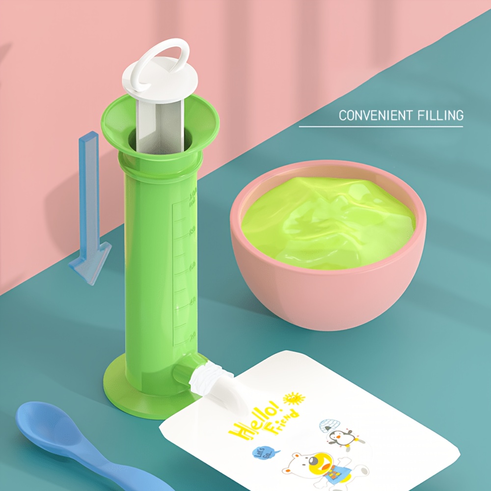 Baby Food Pouches 1 Year Old - Ferramenta para Encher Alimentos para Bebês,
