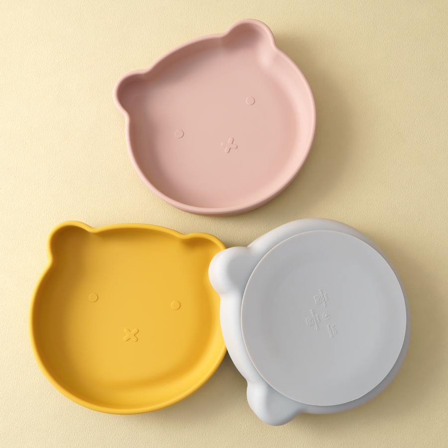 Baby Food Quantity - 1pc silicone pratos do bebê sucção