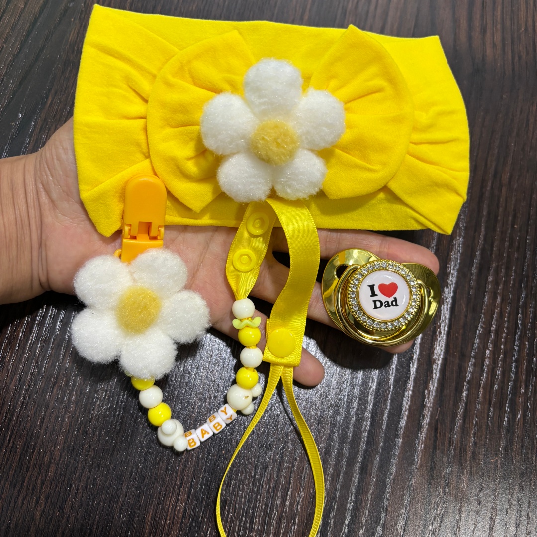 Faixa de cabelo para bebê, chu - Baby Food Pacifier avaliação e preço