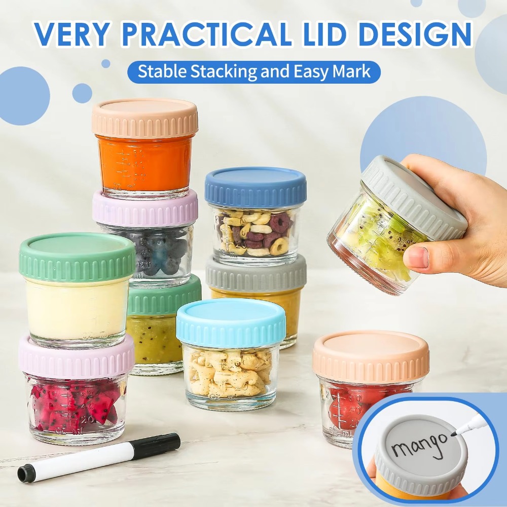 Frasco de vidro para comida de - Baby Food Jars With Lids avaliação e preço