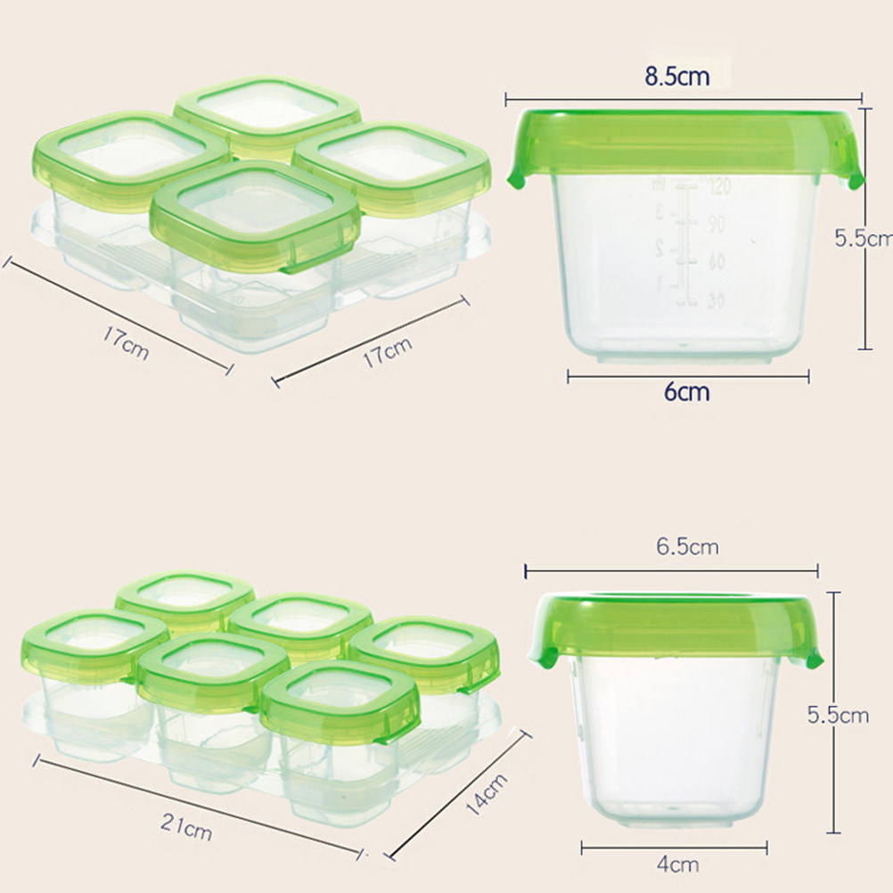 Conjunto de 6 Caixas Portáteis - Baby Food Freezer Tray avaliação e preço