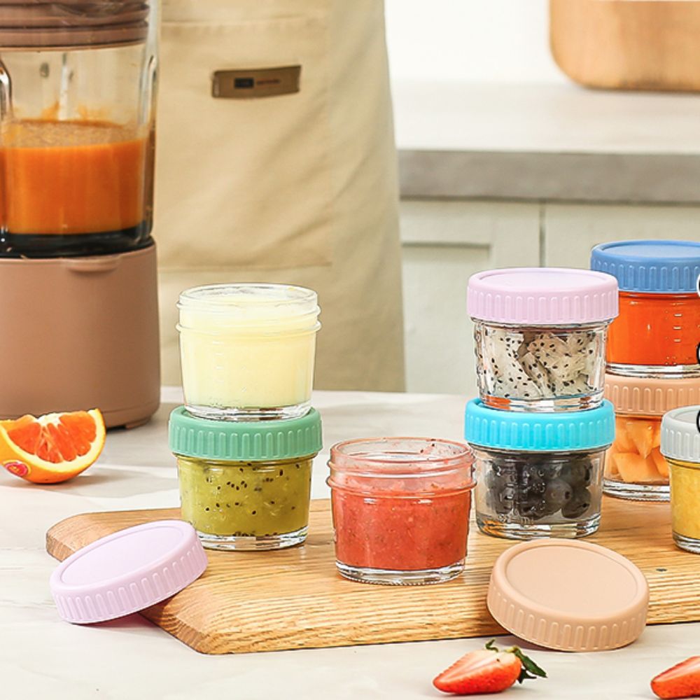 Jarra de vidro multiuso para c - Baby Food Jars With Lids avaliação e preço