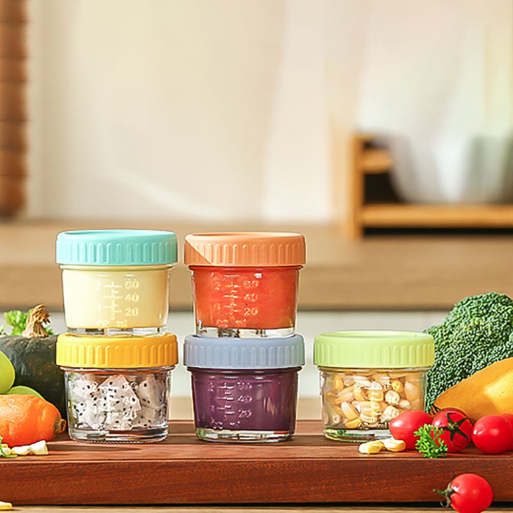 Jarra de vidro para comida de  - Baby Food Jars With Lids avaliação e preço