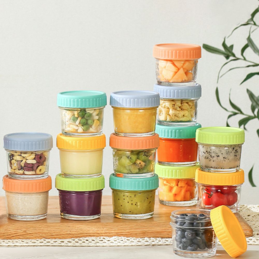 Conjunto de 6 Potes de Vidro R - Baby Food Jars With Lids avaliação e preço