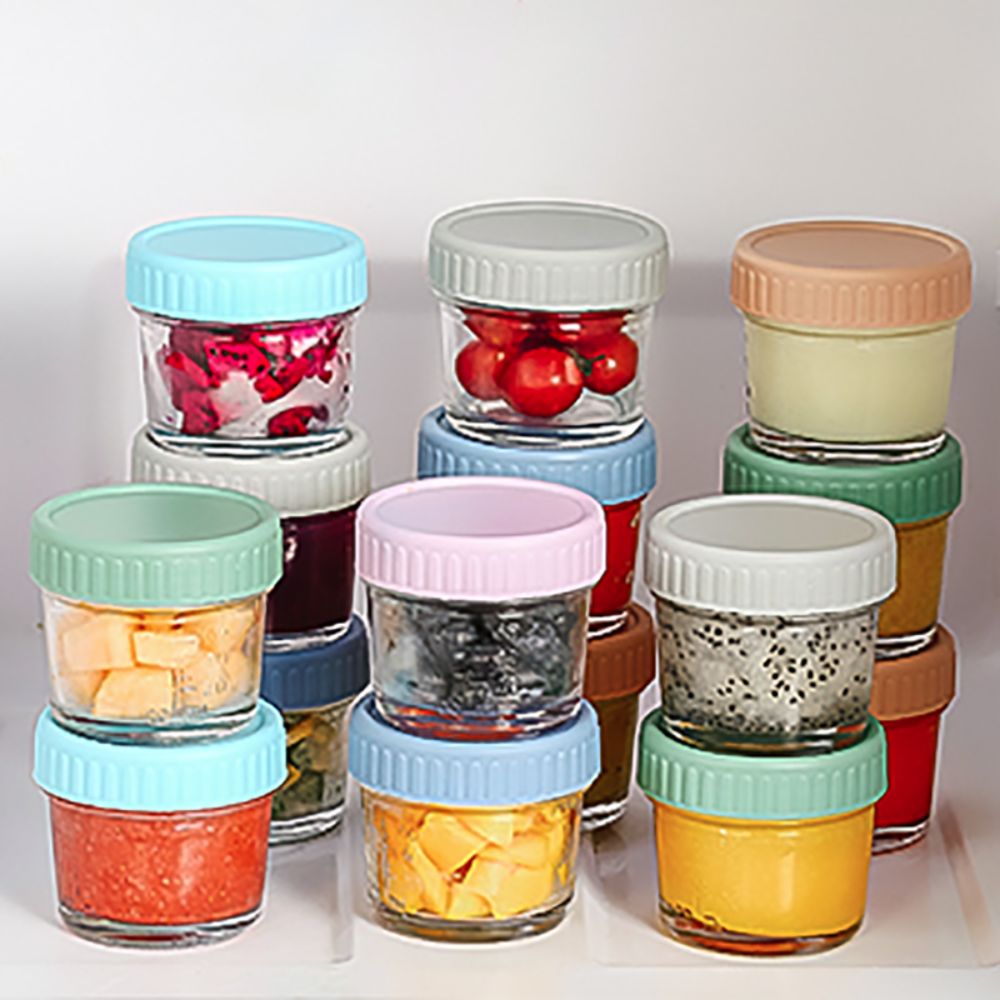 Conjunto de 6 Potes de Vidro R - Baby Food Jars With Lids avaliação e preço