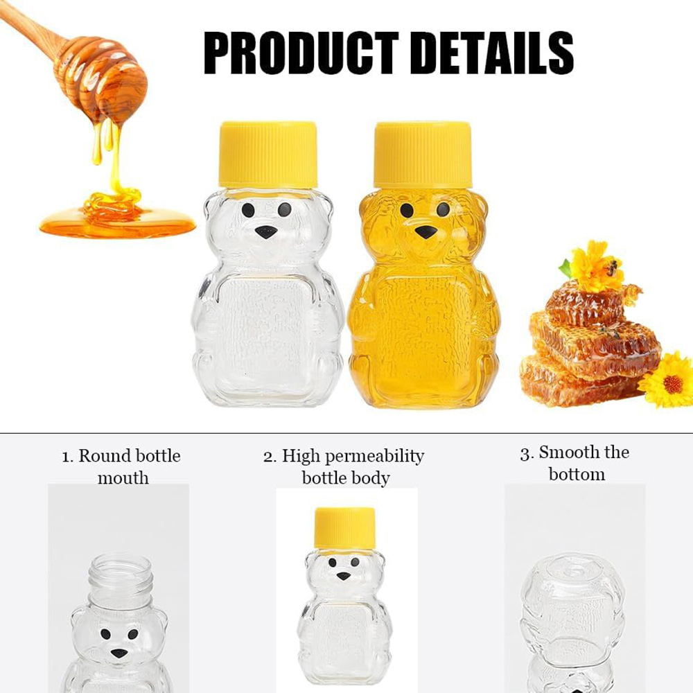 24 pçs 2 oz garrafa de urso de - Baby Food Jars With Lids avaliação e preço