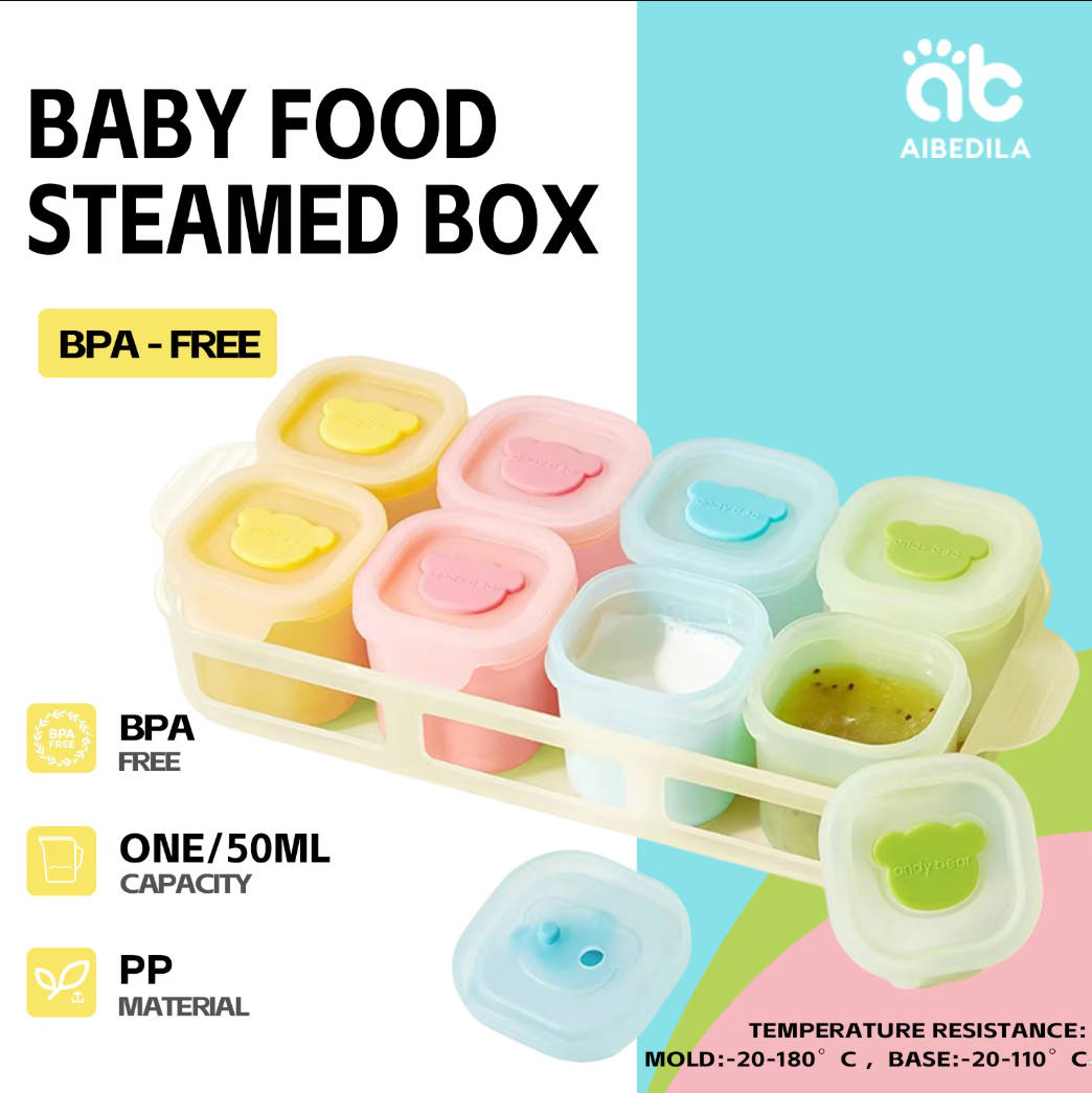 AIBEDILA Bandeja de Silicone p - Baby Food Freezer Tray avaliação e preço