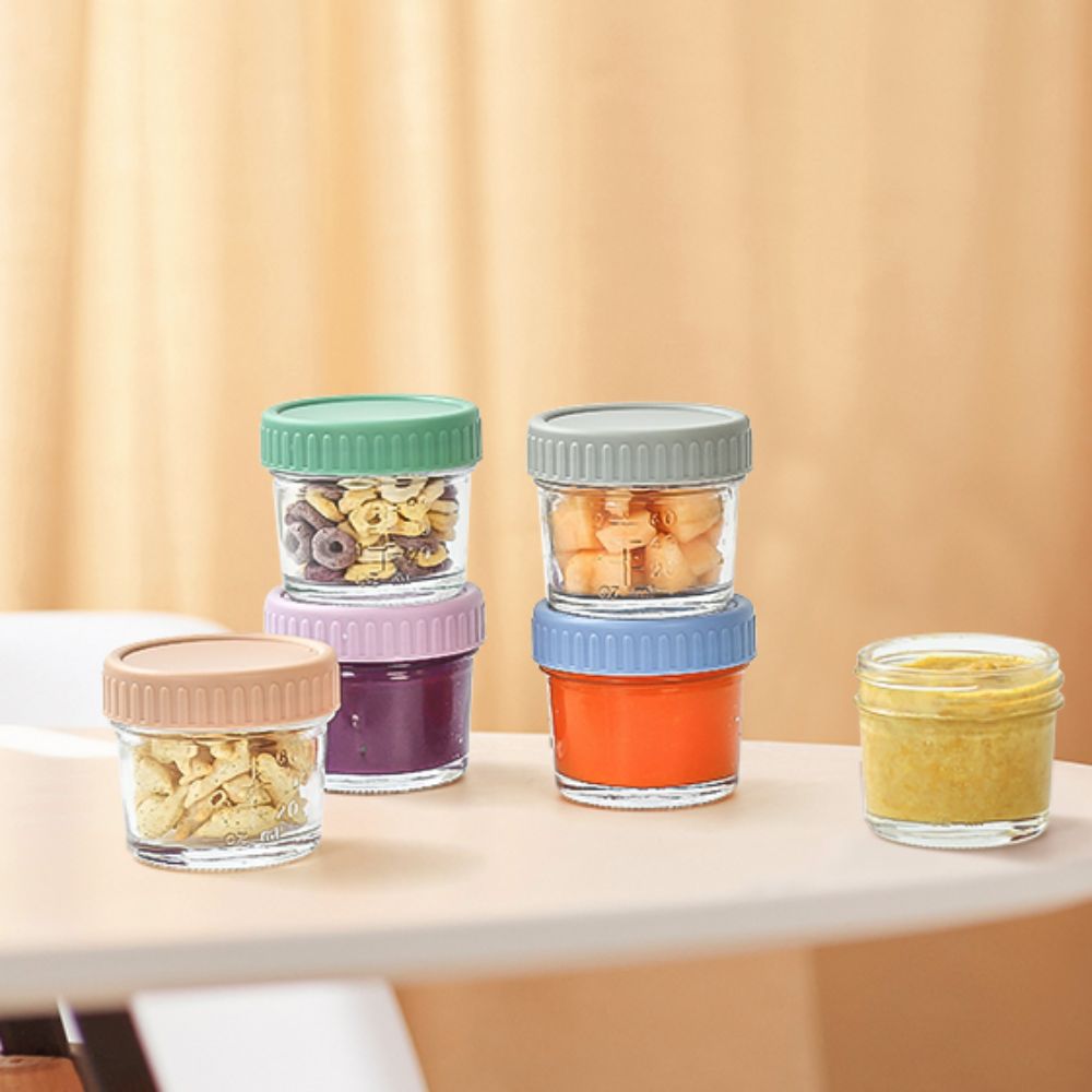 Conjunto de 6 Frascos de Vidro - Baby Food Jars With Lids avaliação e preço