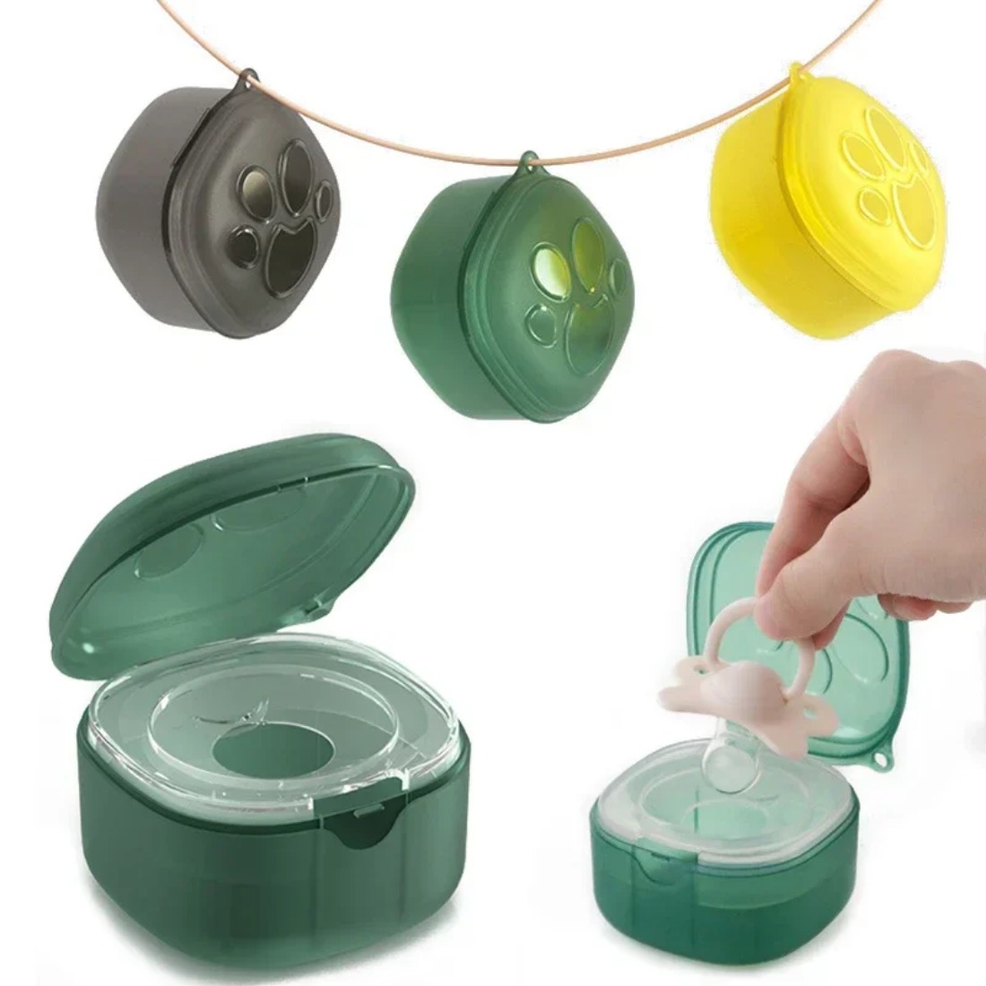 Caixa de chupeta de silicone d - Baby Food Pacifier avaliação e preço