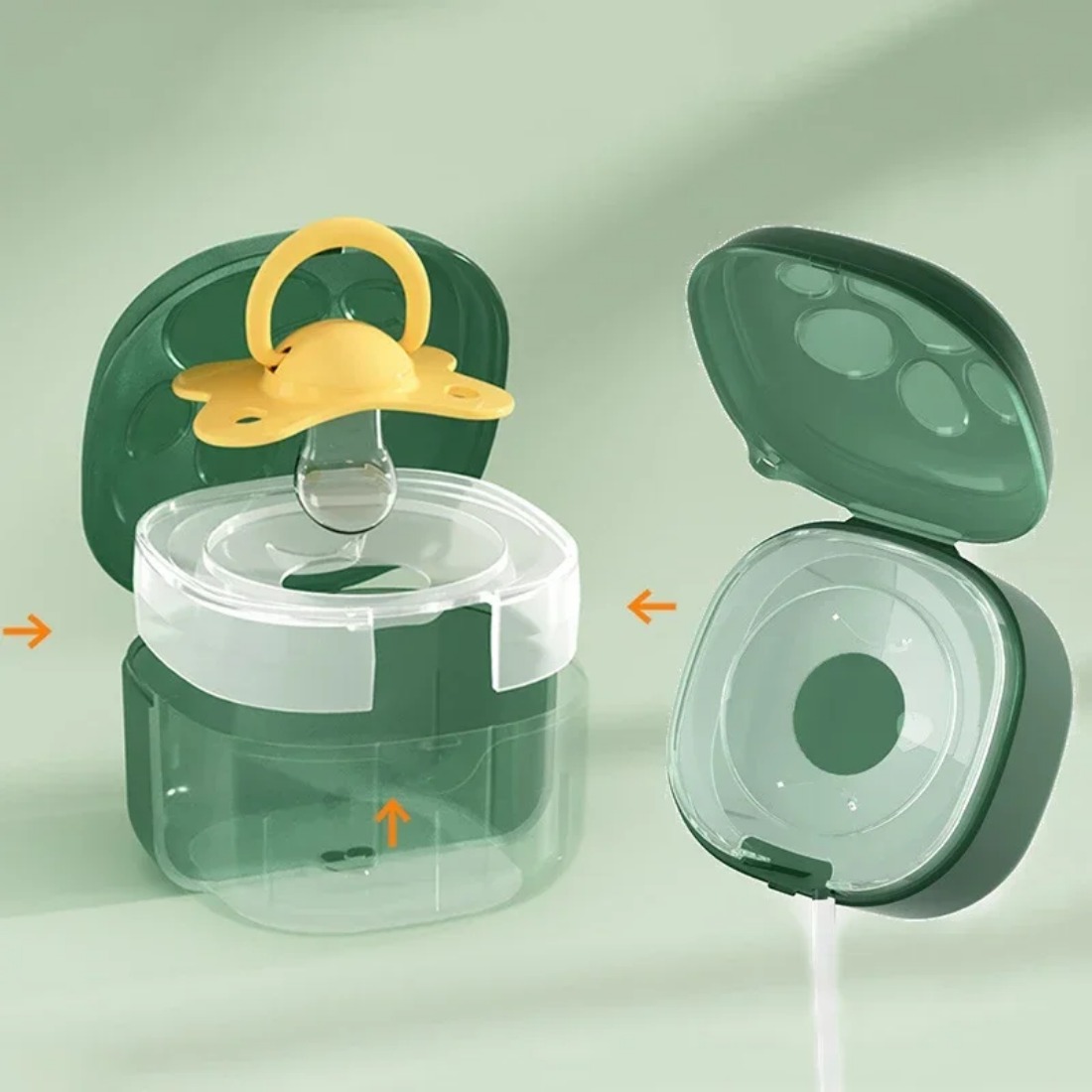 Caixa de chupeta de silicone d - Baby Food Pacifier avaliação e preço