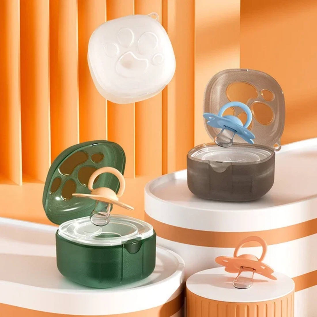 Caixa de chupeta de silicone d - Baby Food Pacifier avaliação e preço