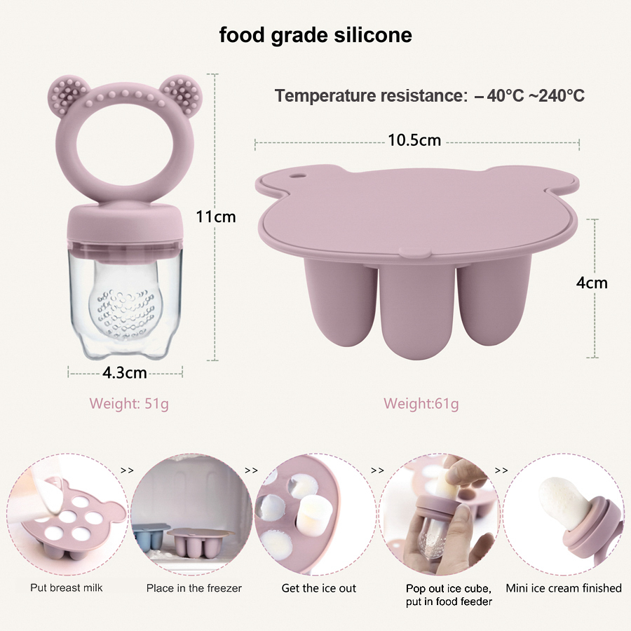 Molde de Silicone para Picolés - Baby Food Diet avaliação e preço