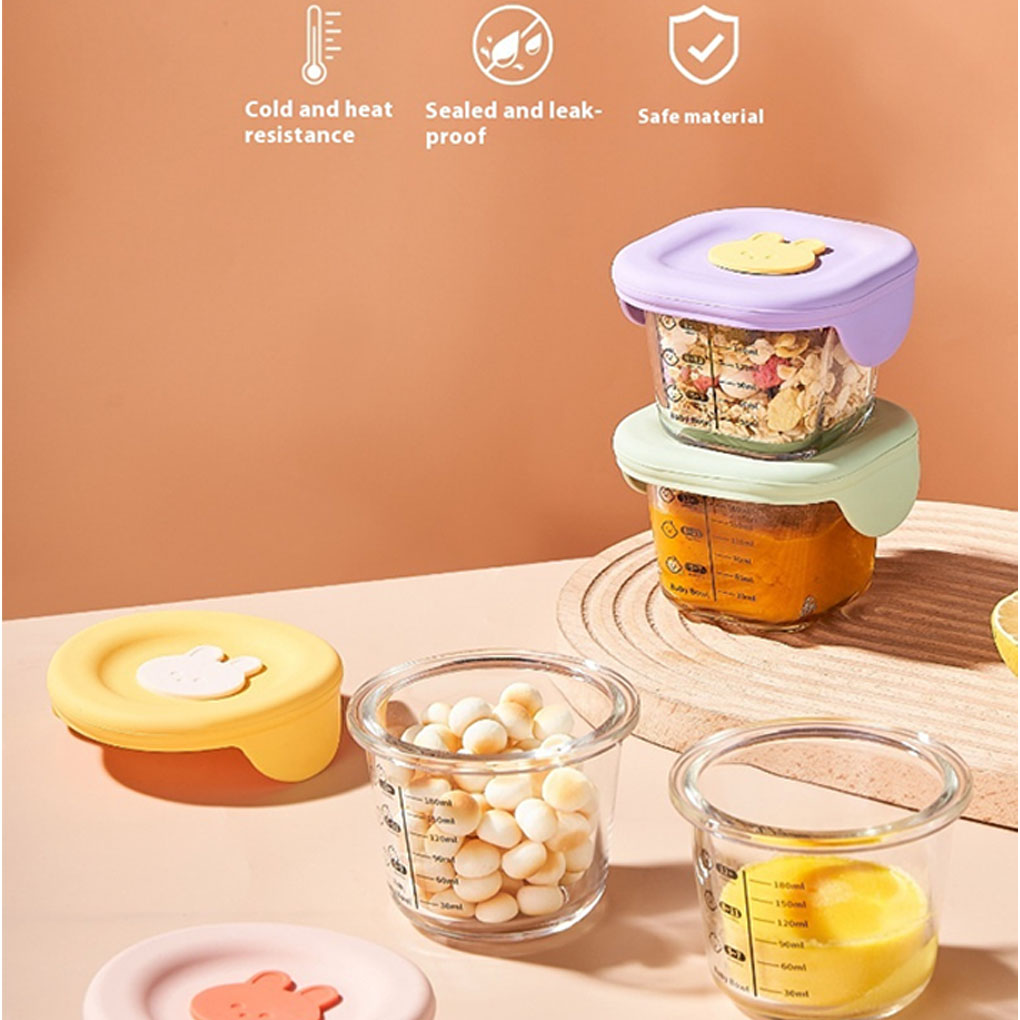 Pacote com 4 Frascos de Vidro  - Baby Food Jars With Lids avaliação e preço